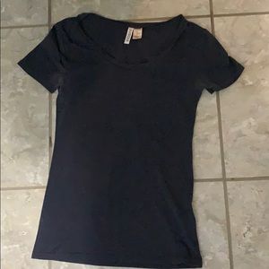 Grey - blue short sleeve tee